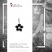 Silberdream SilberDream 925 Charm Blume schwarz Armband Ketten Anhänger FC4115 Exklusivangebot