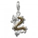 Silberdream SilberDream Charm Drache 925er Silber Armband Anhänger FC834N