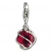 Silberdream SilberDream Charm Zirkonia Kugel rot Armband Anhänger FC200R