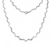 Silberdream SilberDream Collier Kette Welle 925 Sterling Silber 44,5cm Halskette SDK448J
