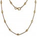 Silberdream SilberDream Kette Glamour vergoldet 925 Silber 45cm Damen Kette SDK26245Y