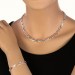 Silberdream SilberDream Collier Kette Zopf 925er Silber 44,5cm Damen Halskette SDK438J Schlussverkauf