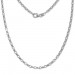 Silberdream SilberDream Erbskette oval 925er Silber Halskette 50cm Kette SDK20950