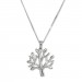 Silberdream SilberDream Collier Kette Lebensbaum 925 Sterling Silber 44cm - 47cm SDK50344J