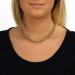 Silberdream SilberDream Collier Kette Geflecht vergoldet Damen ca. 45cm SDK22045Y im Angebot