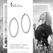 Silberdream SilberDream Creole Diamant-Cut 6cm 925 Sterling Silber Damen Ohrring SDO67386 Outlet