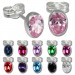 Silberdream SilberDream Ohrringe Zirkonia oval fuchsia 925er Ohrstecker SDO552D Hotsell