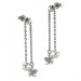 Silberdream SilberDream Ohrstecker Ohrhänger Blümchen glänzend 925 Silber SDO6714J