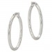 Silberdream SilberDream Creole Diamantschliff 4cm 925 Sterling Silber Damen Ohrring SDO67364