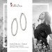 Silberdream SilberDream Creole Diamantschliff 4cm 925 Sterling Silber Damen Ohrring SDO67364 Outlet