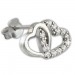 Silberdream SilberDream Glitzer Ohrstecker Herzen Zirkonia weiß 925 Silber Ohrring GSO507W Hotsell