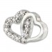 Silberdream SilberDream Glitzer Ohrstecker Herzen Zirkonia weiß 925 Silber Ohrring GSO507W Hotsell