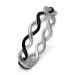 Silberdream SilberDream Ring geflochten geschwärzt Gr. 56 Sterling 925er Silber SDR450S56