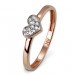 Silberdream GoldDream Gold Ring Herz Zirkonia weiß Gr.54 333er Rosegold GDR503E54