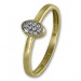 Silberdream GoldDream Gold Ring Oval Zirkonia weiß Gr.60 333er Gelbgold GDR507Y60