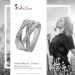 Silberdream SilberDream Ring Bandring gedreht Zirkonia weiß Gr.60 aus 925er Silber SDR411W60 Fabrikverkauf