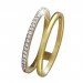 Silberdream GoldDream Gold Doppel Ring Zirkonia weiß Gr.58 333er Gelbgold GDR505Y58