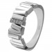 Silberdream SilberDream Ring Relief Zirkonia weiß Gr.58 aus 925er Silber Damen SDR412W58