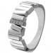 Silberdream SilberDream Ring Relief Zirkonia weiß Gr.60 aus 925er Silber Damen SDR412W60