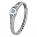 Silberdream GoldDream Gold Ring Kristall Zirkonia weiß Gr.54 333er Weißgold GDR508J54