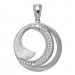 Silberdream SilberDream Ketten Anhänger -Circle- Zirkonia weiß 925 Silber SDH4373W