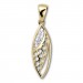 Silberdream GoldDream Kettenanhänger Elegance Zirkonia weiß 333 Gold Echtschmuck GDH5061Y
