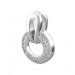 Silberdream SilberDream Glitzer Kettenanhänger Round Zirkonia weiß Damen 925 Silber GSH403W
