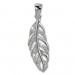 Silberdream SilberDream Ketten Anhänger Feder Zirkonia weiß 925er Sterling Silber SDH407W