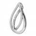 Silberdream SilberDream Ketten Anhänger -Doppel-Träne- Zirkonia weiß 925 Silber SDH4383W
