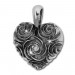 Silberdream SilberDream Kettenanhänger Rosenherz 925 Silber Damen Anhänger SDH453S