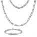 Silberdream SilberDream Schmuck Set Zirkonia weiß Collier & Armband Damen 925 Silber SDS447W