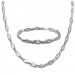 Silberdream SilberDream Schmuck Set Outline Collier & Armband Damen 925 Silber SDS456J