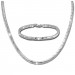 Silberdream SilberDream Schmuck Set Pfeile Zirkonia Collier & Armband Damen 925er SDS451W