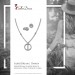 Silberdream SilberDream Schmuck Set Kette und Ohrringe Rund Zirkonia 925er Silber GSS411W Blitzverkäufe