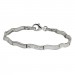 Silberdream SilberDream Armband Wave 925 Silber gehämmert matt 19cm SDA4792O