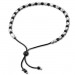 Silberdream SilberDream Armband Perlen diamantiert schwarz 925er Silber Damen SDA7001S