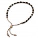 Silberdream SilberDream Armband Perlen rose/schwarz 925er Sterling Silber Damen SDA7001E