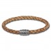 Silberdream SilberDream Leder Armband 5mm natur 22cm Edelstahl Verschluss LAB0722