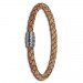 Silberdream SilberDream Leder Armband 5mm natur 22cm Edelstahl Verschluss LAB0722 Blitzverkäufe