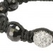 Silberdream SilberDream Shamballa Armband schwarz 925 Sterling Silber Kugel SDA032 Online