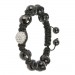 Silberdream SilberDream Shamballa Armband schwarz 925 Sterling Silber Kugel SDA032 Online