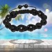 Silberdream SilberDream Shamballa Armband Glas schwarz 14 geschliffene Kugeln SDA914 Online