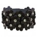 Silberdream SilberDream Lederarmband braun Glitzer Blumen Damen Armband LA5668B