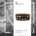 Silberdream SilberDream Nieten-Lederarmband Wickeloptik dunkelbraun Damen Leder Band LAP088N Meist gekauft