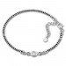 Silberdream SilberDream Armband Zirkonia 18-21cm geschwärzt diamantiert 925 Silber SDA1018K