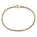 Silberdream GoldDream Armband Zopf bicolor 333 Gold 19cm 8 Karat GDA0519T
