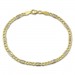 Silberdream GoldDream Armband Panzer Plättchen bicolor 333 Gold Damen 19cm GDA0129T