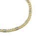 Silberdream GoldDream Armband Panzer Plättchen bicolor 333 Gold Damen 19cm GDA0129T Blitzverkäufe