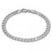 Silberdream SilberDream Armband Panzer flach 925 Sterling Silberarmband Unisex 19cm SDA2379J