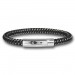 Silberdream SilberDream Damen Armband Geflecht grau mit Stahlverschluss SDA503K
